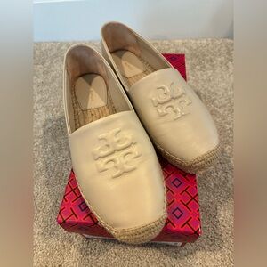 Tory Burch Everly Leather Espadrille Nevada retro - Nappa - dulce de leche color